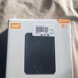 WD  hard drive 6TB