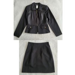 All That Jazz Black Skirt Suit Size 9-10