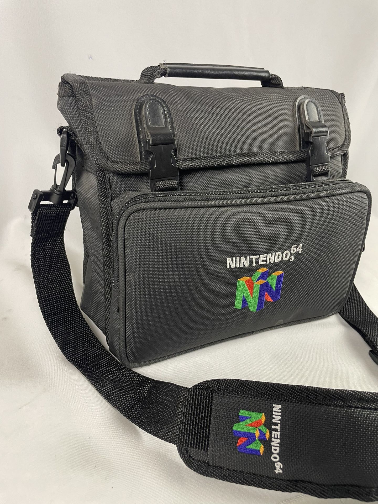 Official Nintendo 64 N64 Padded Soft Carrying Case Travel Bag W/Strap