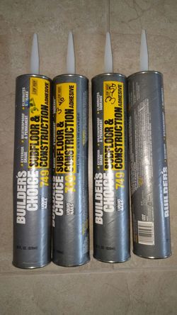 5 Big Tubes of Construction Adhesive