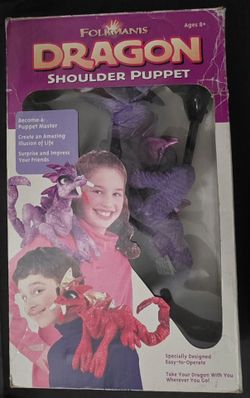 RARE (2005)  Dragon Shoulder Puppet Purple