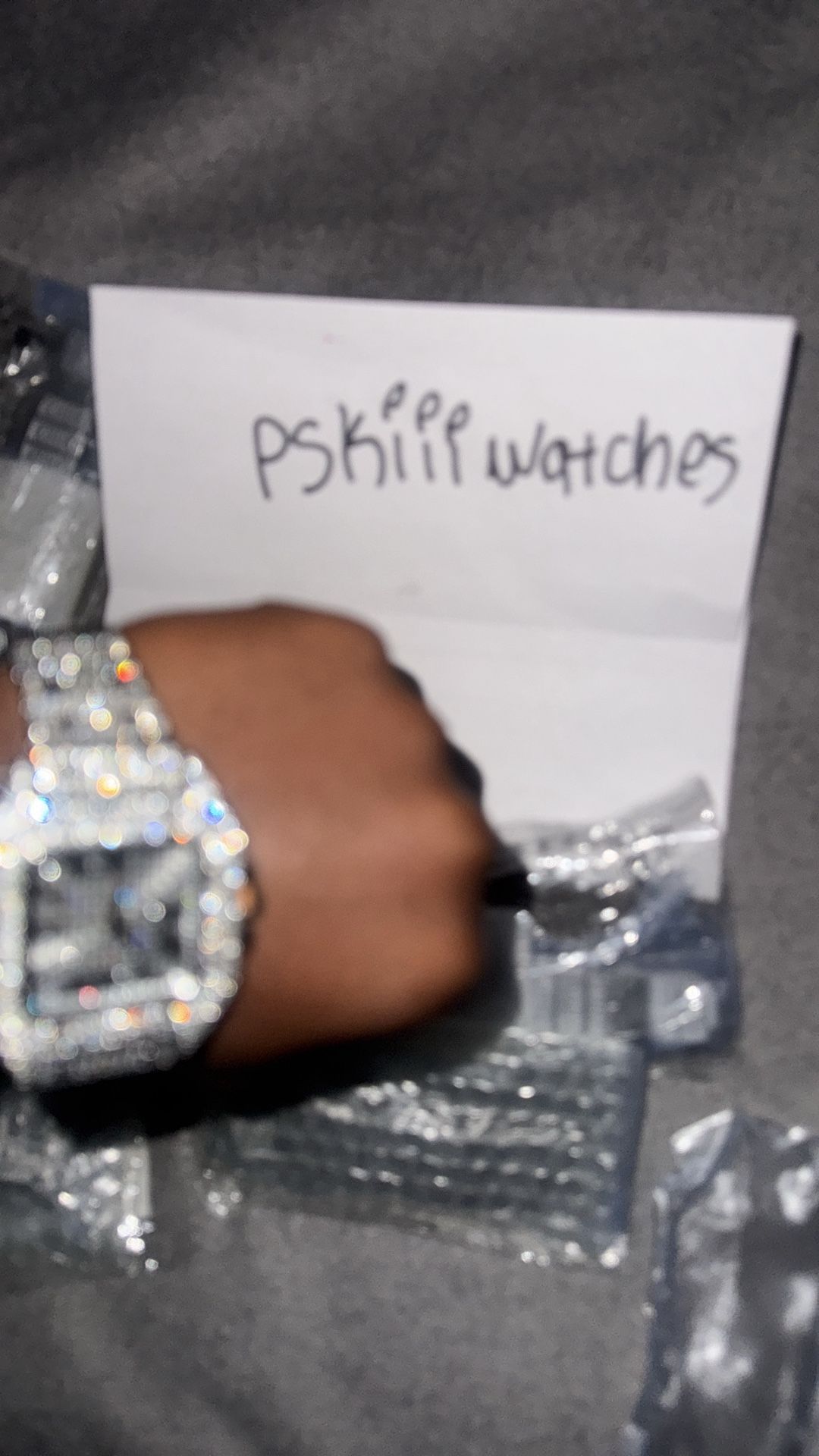 Square Face Bussdown Moissanite VVS Square Watch – Iced Out – New – Must See