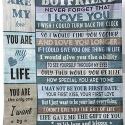 Valentine's To My Boyfriend Blanket 