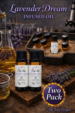 Two pack Lavender Dream Organic Homemade Infused Oil CAPACITY: 5ml 1/6oz