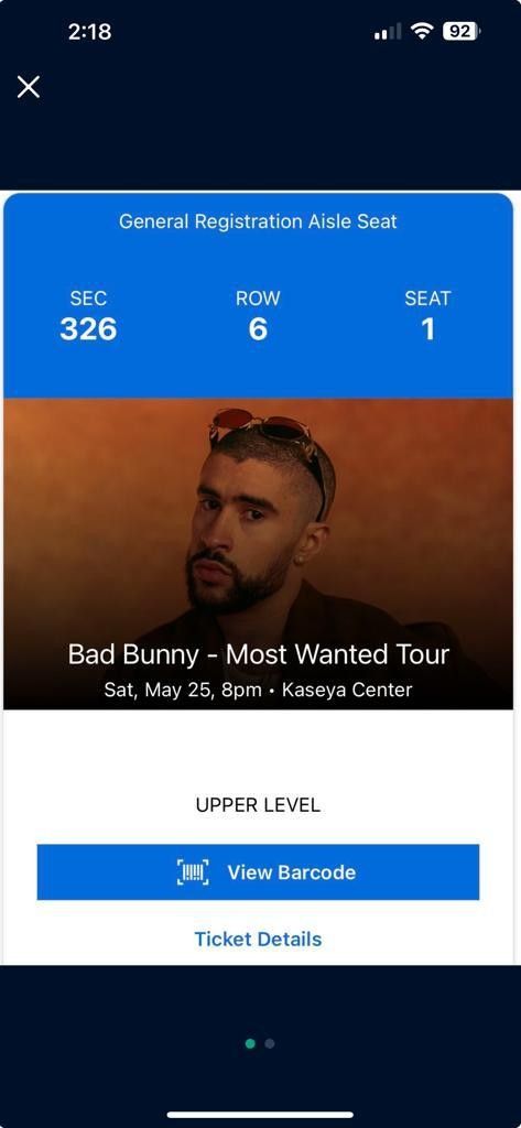Bad Bunny tickets Miami
