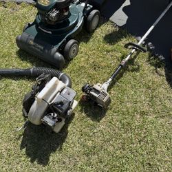Leaf Vac Blower And Trimmer.    Ground Blower Chipper 