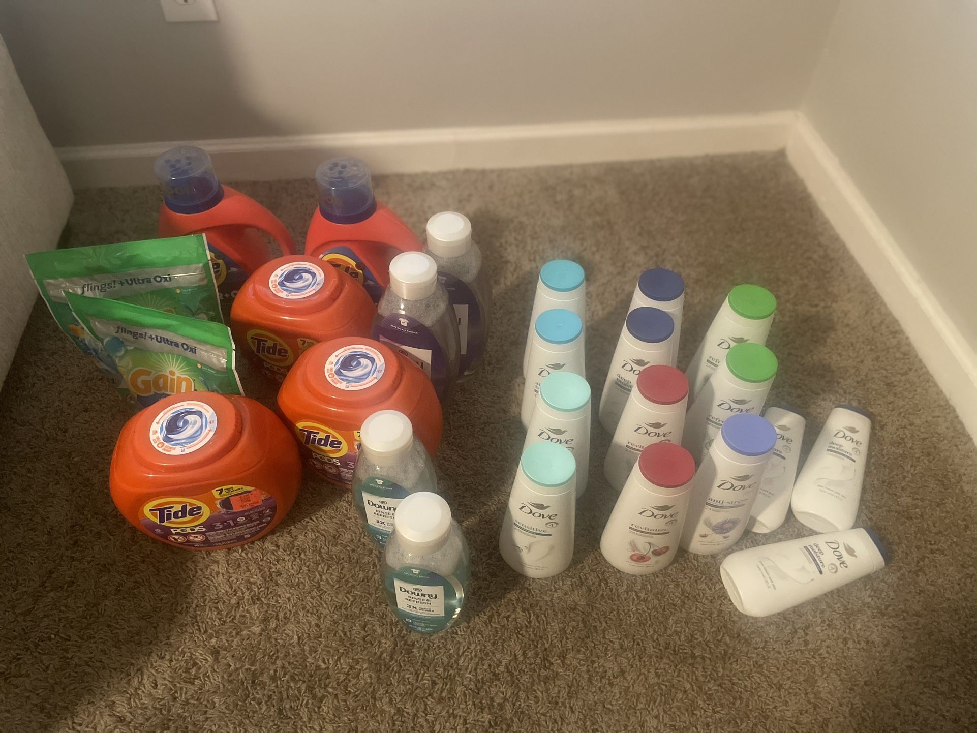 Laundry Detergent And Dove Soap