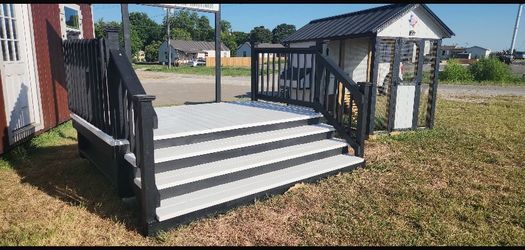 Painted treated wood deck for sale!!