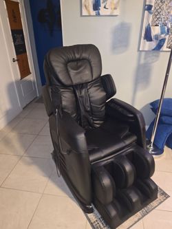 Black Full-Body Massage Chair