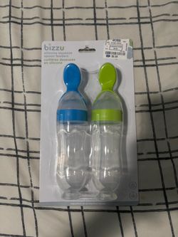 Bizzu Silicone Squeeze Spoon Feeders 2-Pack