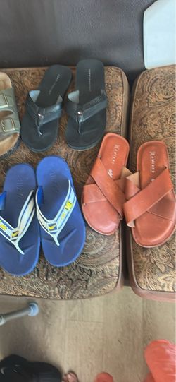 Mixed Lot of Men's Sandals  each $10 and Flip Flops