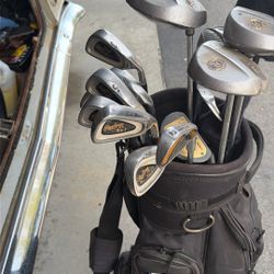 golf bag With club 