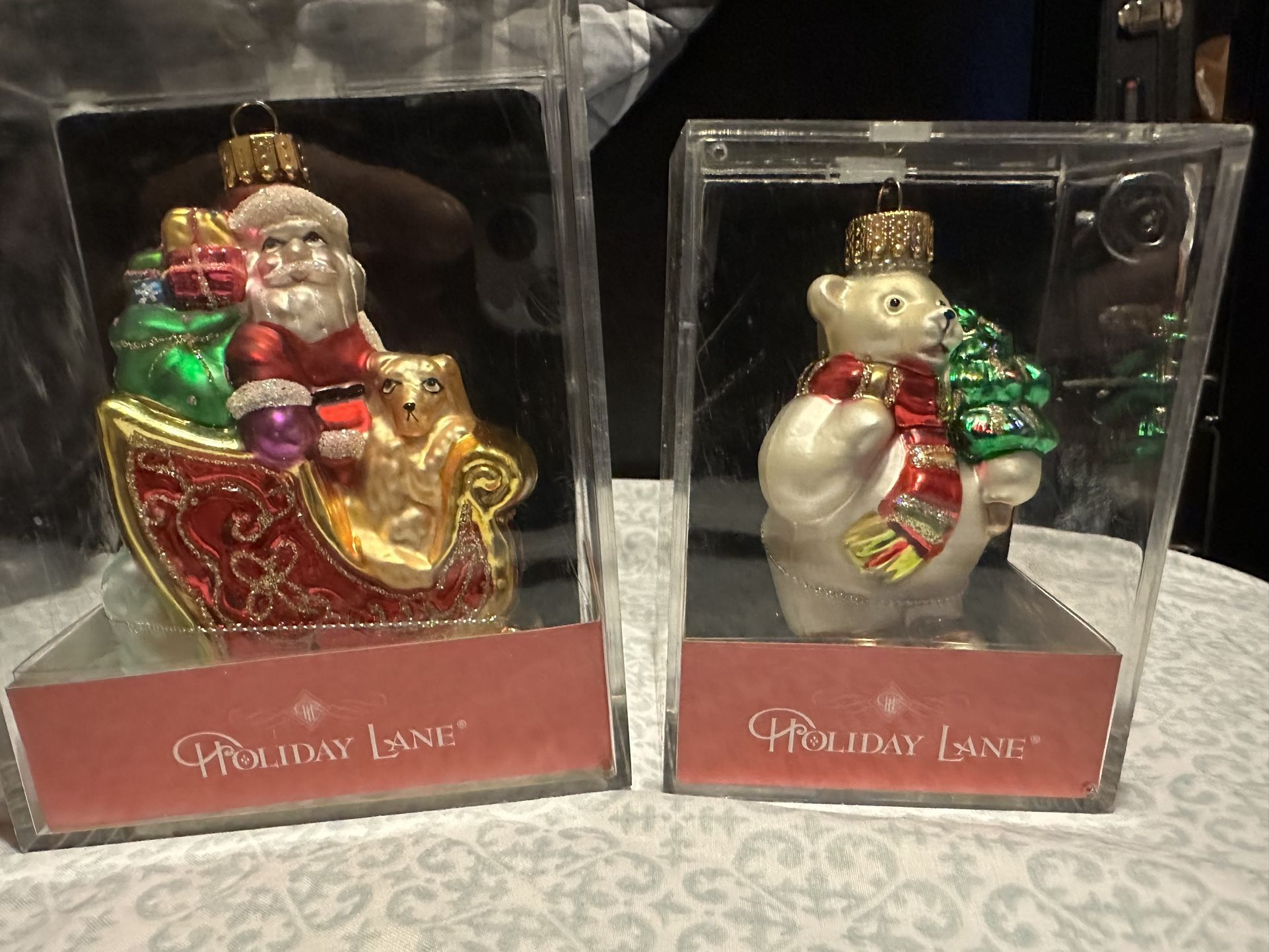 Vintage Holiday Lane Ornaments Unopened