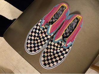 Vans Slip-On Checkerboard Multicolor Skate Shoes | Men’s 9 / Women’s 10.5