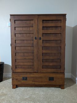 World market armoire TV cabinet