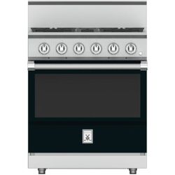 Hestan KRG304-NG-BK - 30 Inch Freestanding Professional Gas Range with 4 Sealed Burners, 4.9 Cu. Ft. Capacity - Stealth Black, Natural Gas