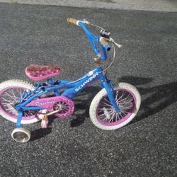 Schwinn 16 Inch Bike With Training Wheels In Fair Condition 