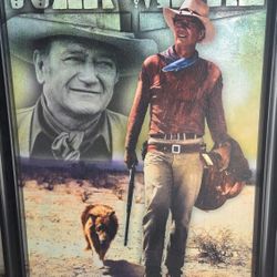 John Wayne Portrait With Frame