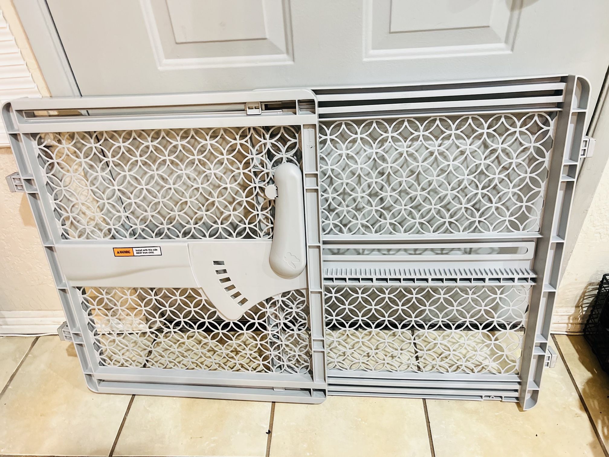 Indoor & Outdoor Multi Function Walk-Thru Gate, Gray