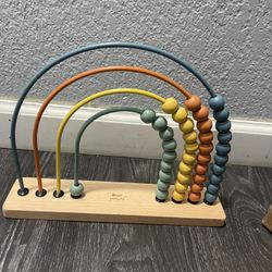 Learn To Toys: wooden, Rainbow Abacus, pottery barn kids