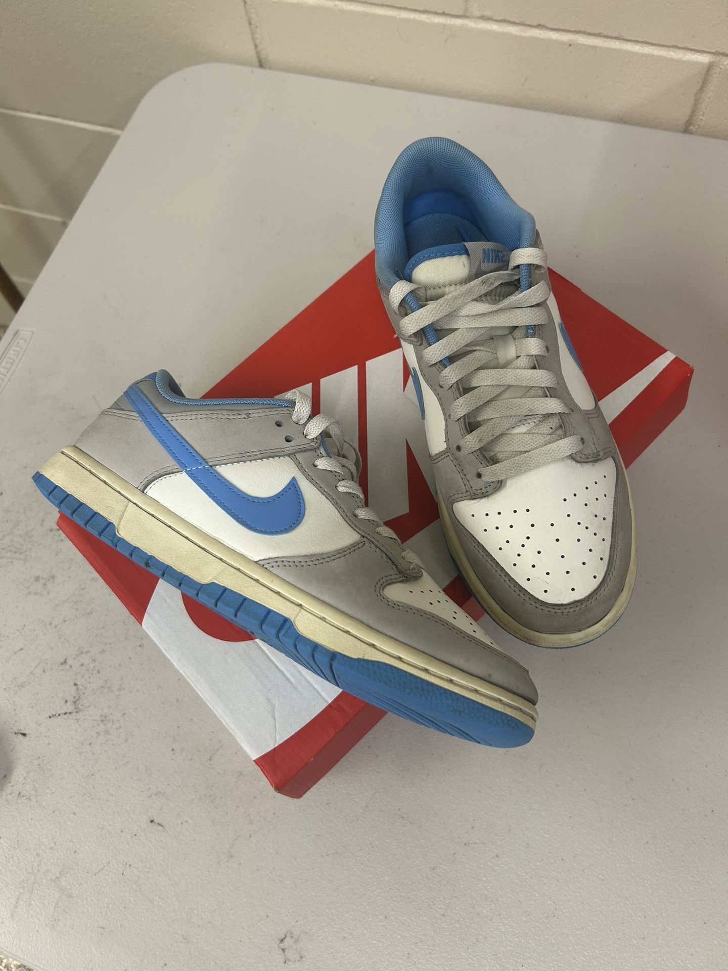 sail university blue nike dunks