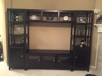 4 piece entertainment wall unit