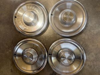 1964 Rambler Hubcaps, Pristine, set of 4
