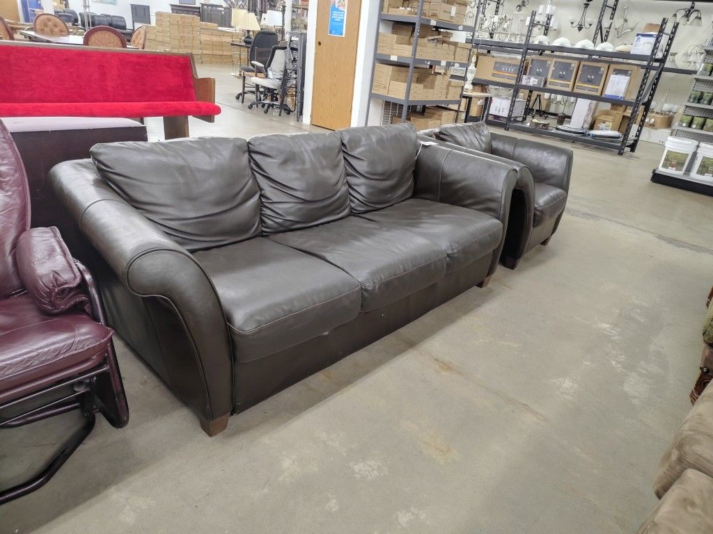 Black Leather Couch