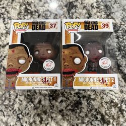 Michonne’s Pet 1 And 2 bloody Funko Pop