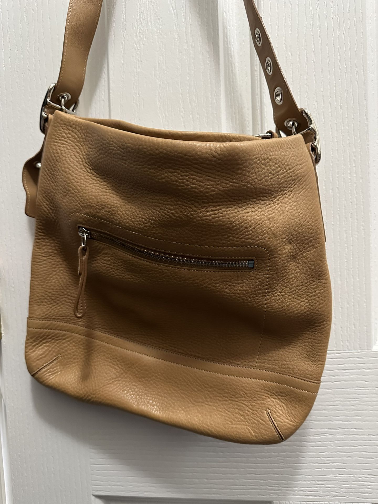 Coach Pebbled Leather Hobo Shoulder Bag