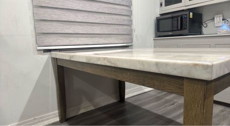 Marble Top Dining Table with 5Chairs