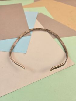 Handwrought SZ Sterling Silver Collar Necklace