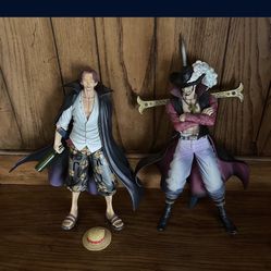 One Piece Shanks And Mihawk Figures 