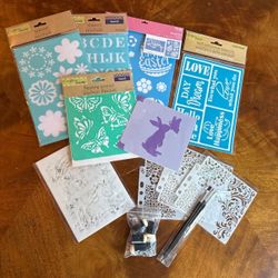 Stencil Crafting Lot