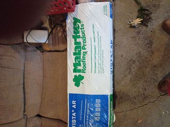 Pallet of roofing shingles