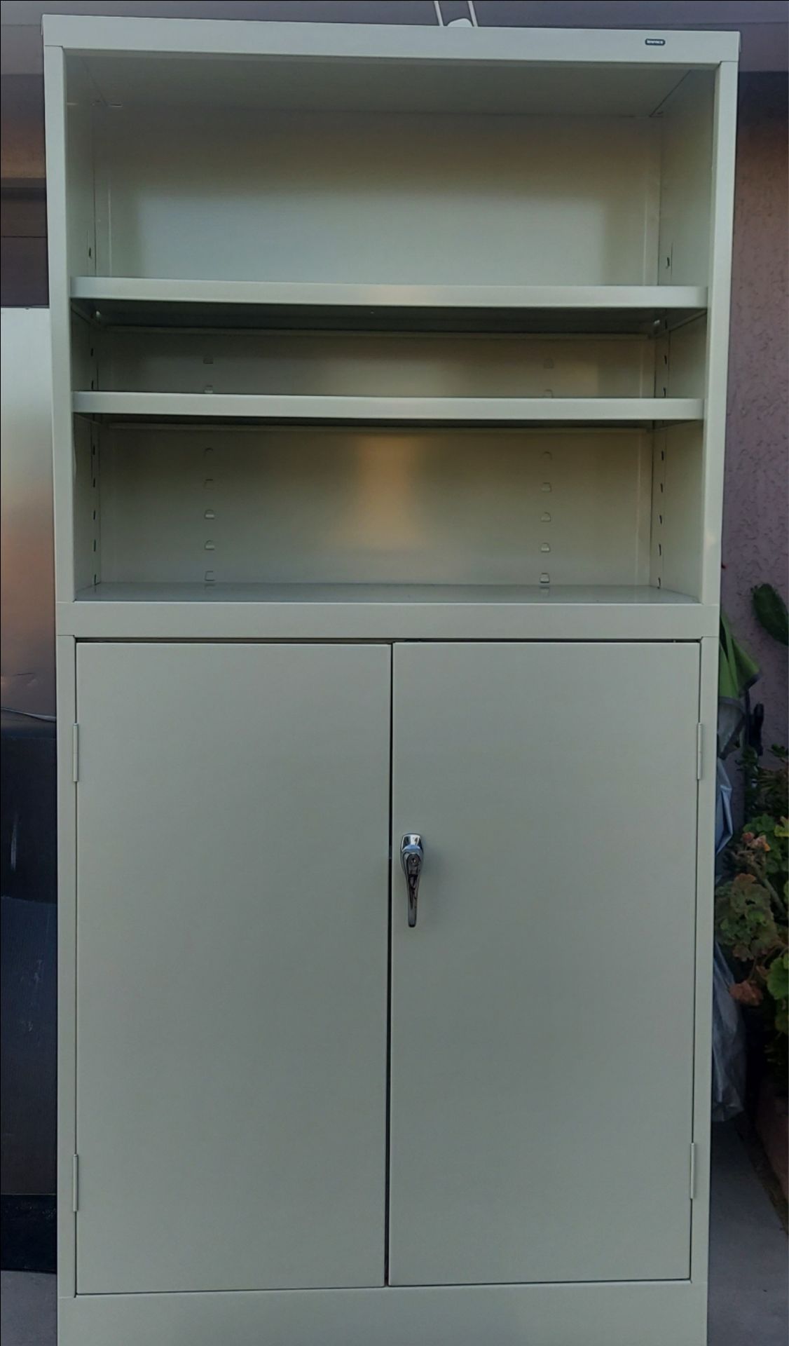 TENNSCO COMBINATION BOOKCASE/STORAGE CABINET. NEW.