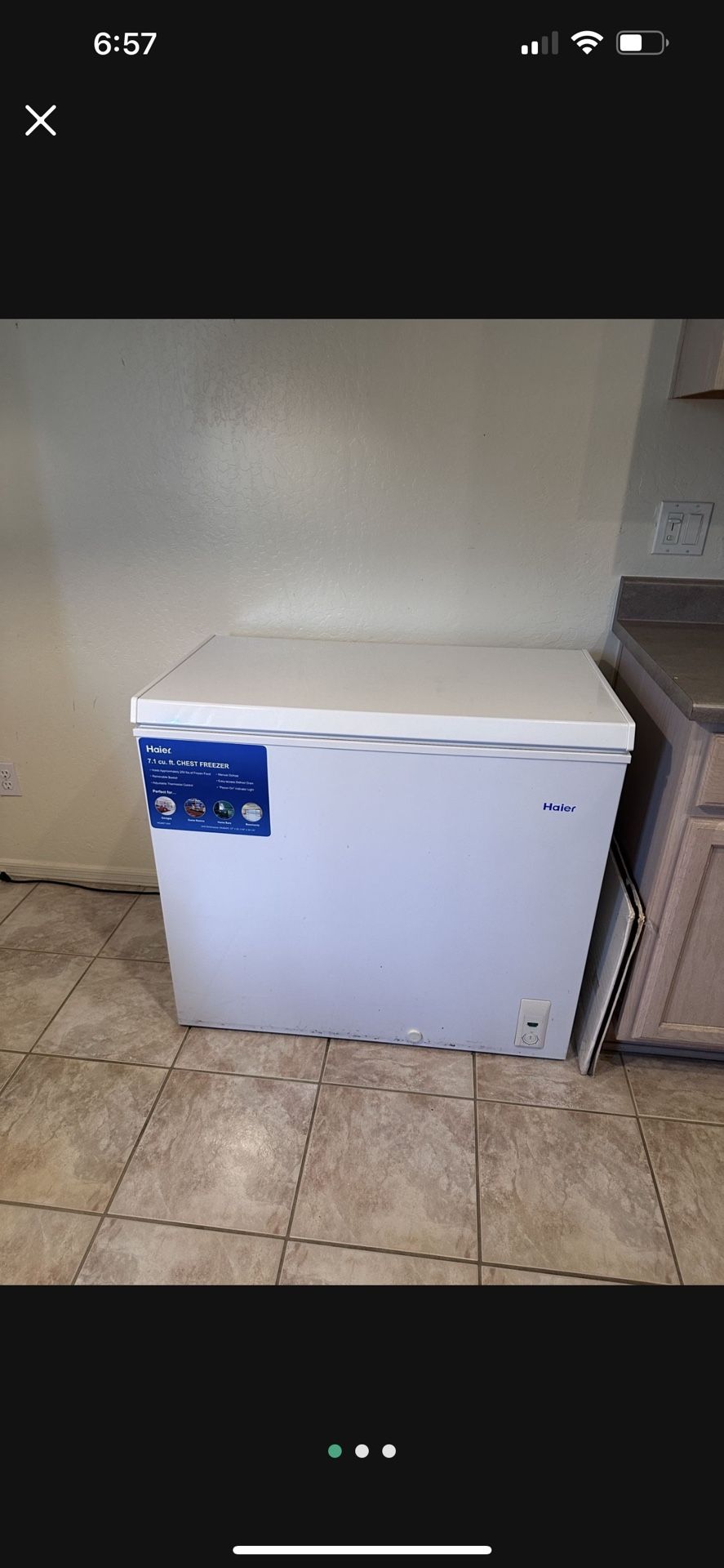 HAIER FREEZER 7.1 CuFt