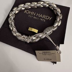BRAND NEW W TAGS $1424 JOHN HARDY CLASSIC CHAIN BRACELET STERLING SILVER .925 E