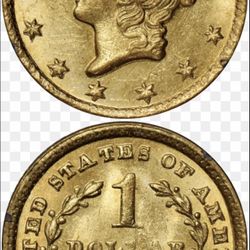 1852 $1 Gold Coin