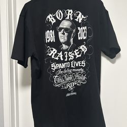 New Born x Raised x Mister Cartoon - Spanto Lives Tshirt. Size XL