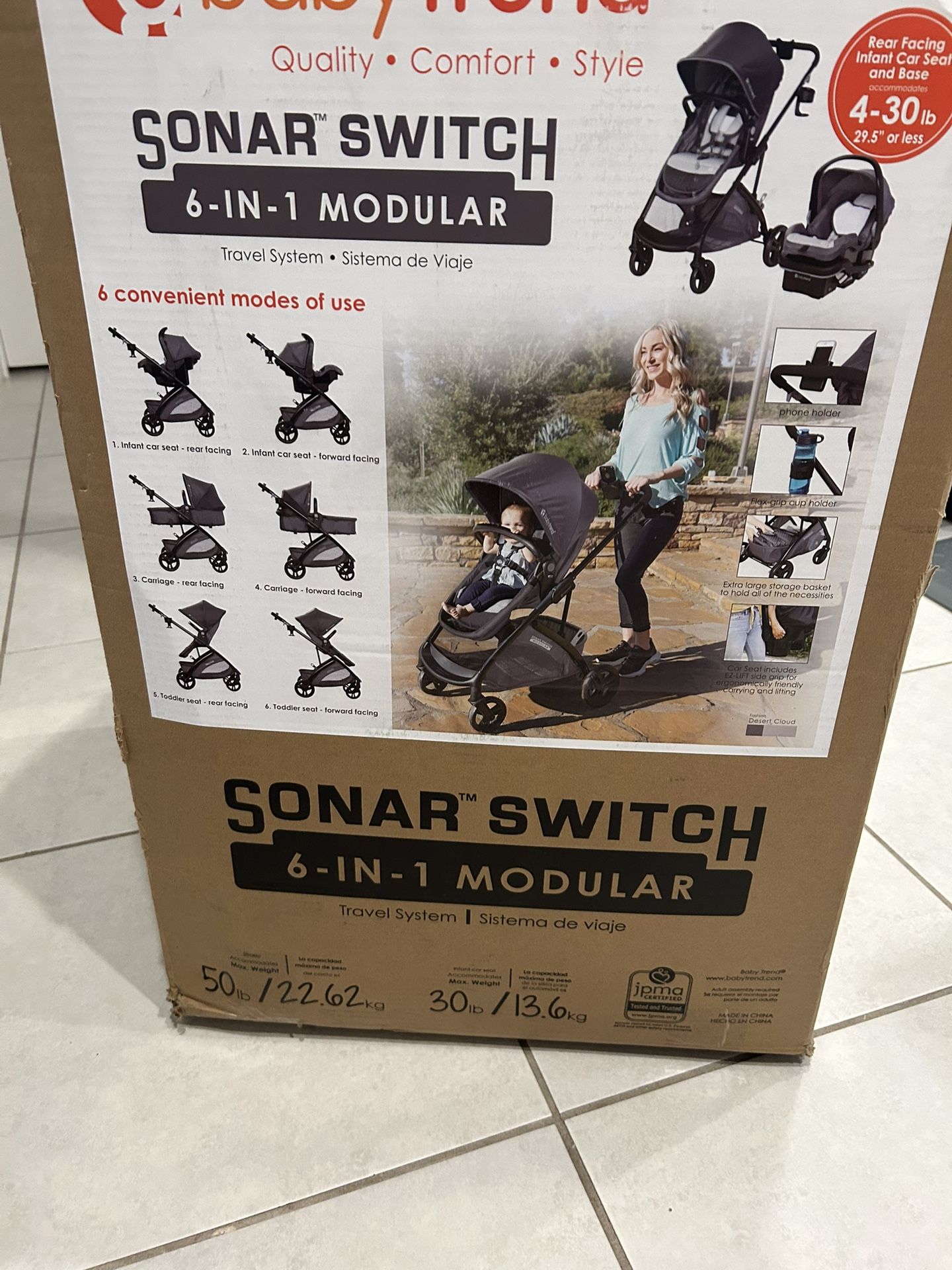 Baby Trend Sonar Switch 6-1 OPEN BOX