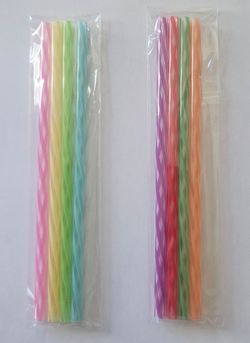 New plastic Straws