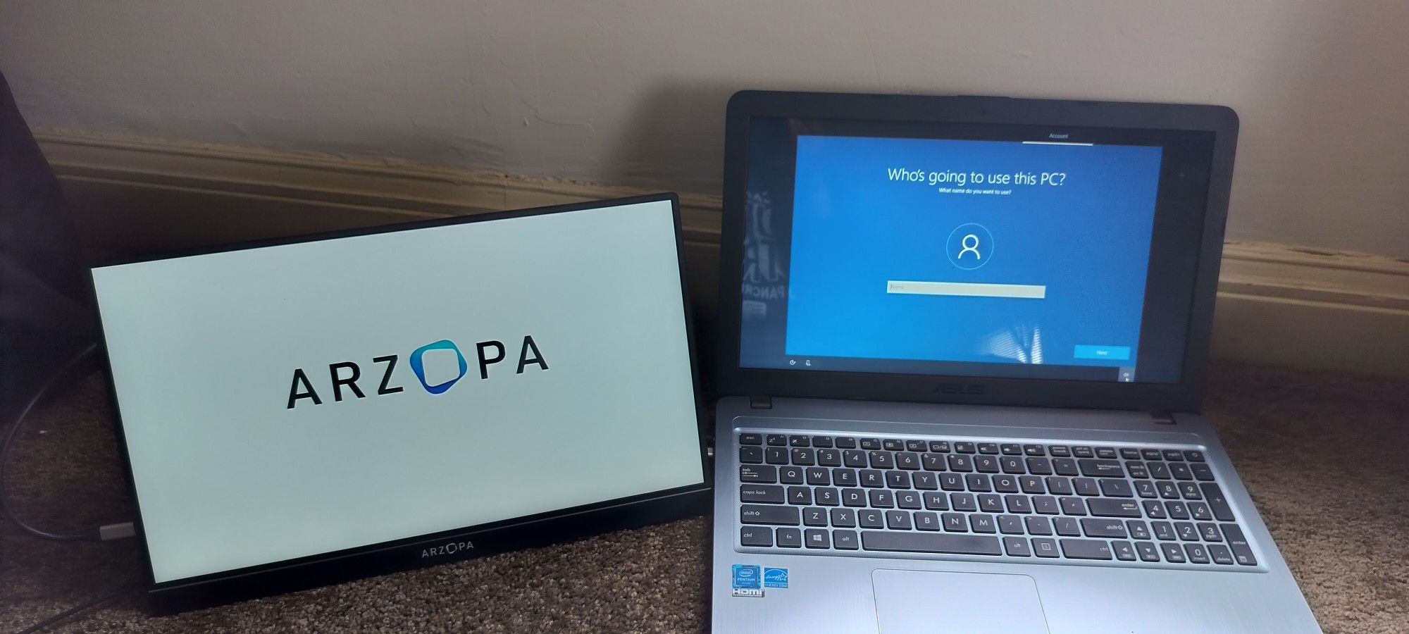 ASUS Laptop Model X540S + Extra Screen