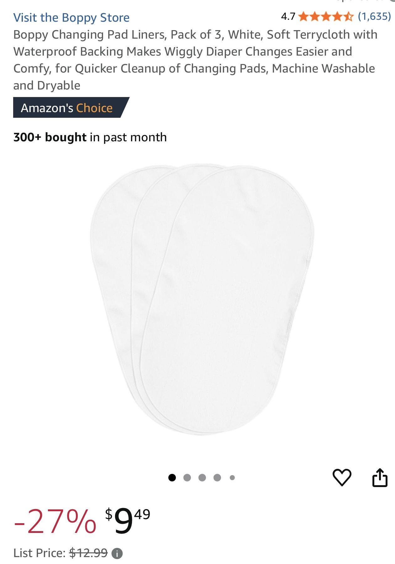 Boppy Changing Pad Liners (3-pack)