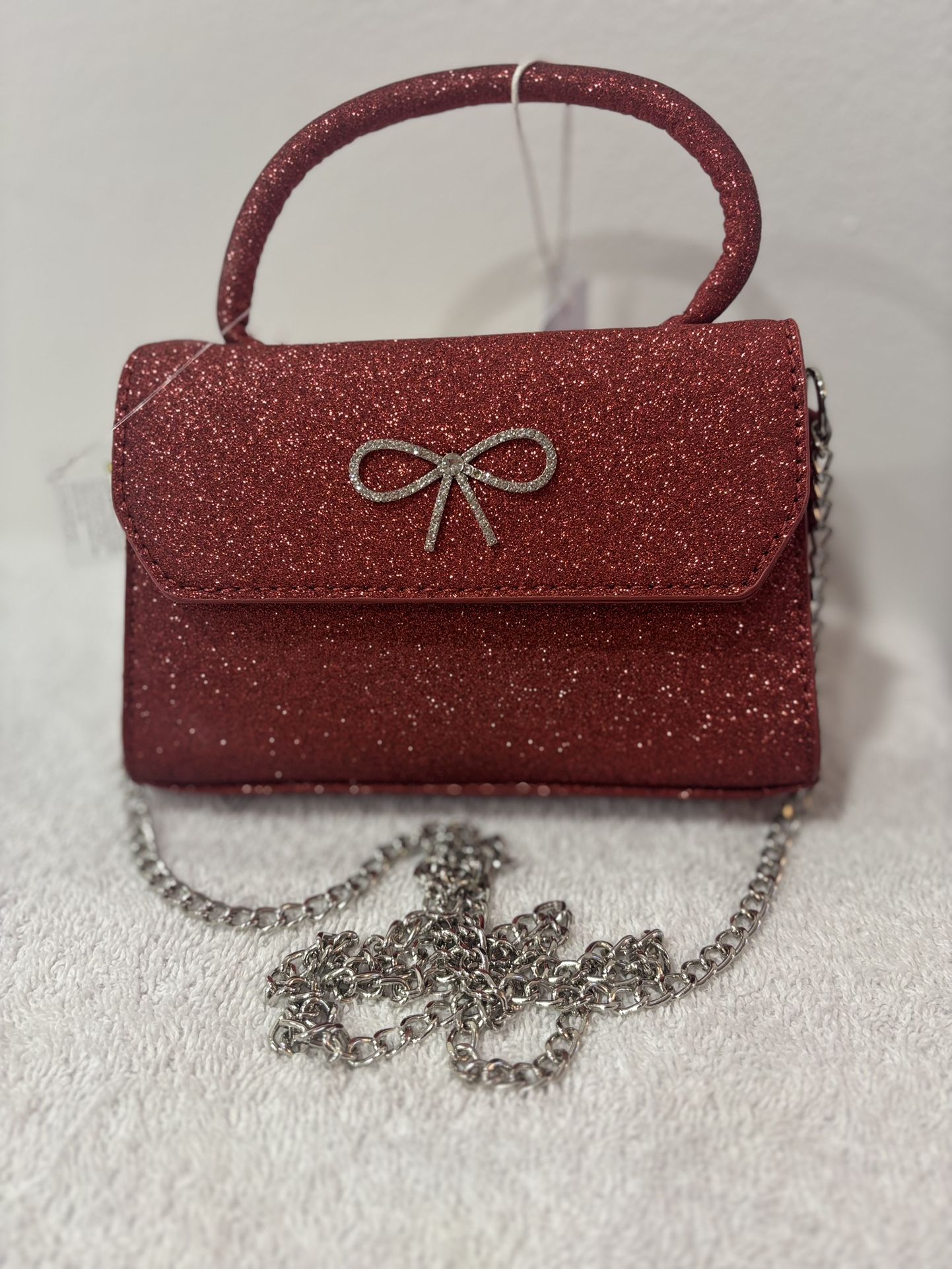 Red Glittering Clutch