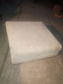 White used ottoman