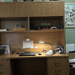 Office Desk And Storage Top