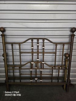 Antiq full size bronze bed frame