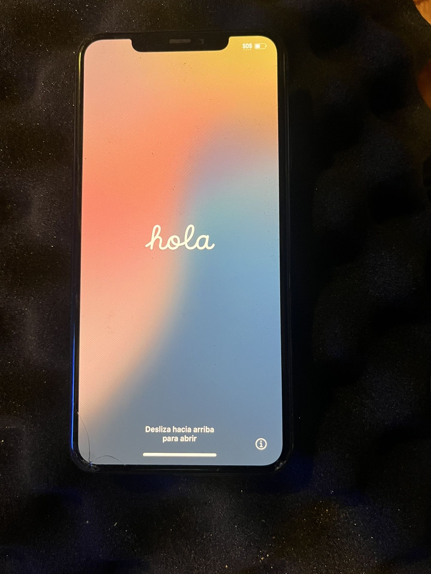 iPhone 11 Pro Max Back glass cracked/ front glass bottom left chipped. Unlocked any phone carrier