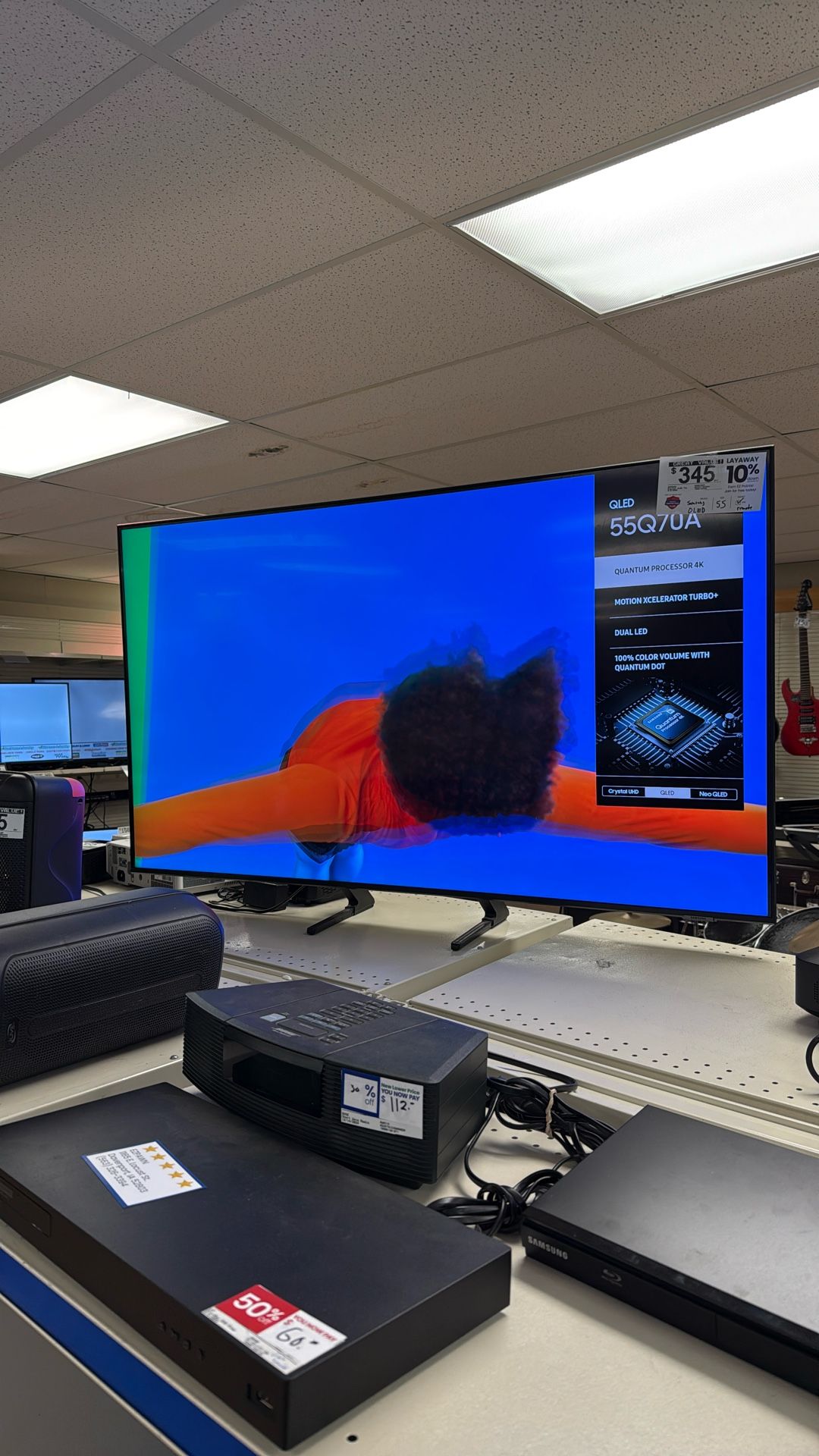 Samsung 55Q70A QLED TV With Remote